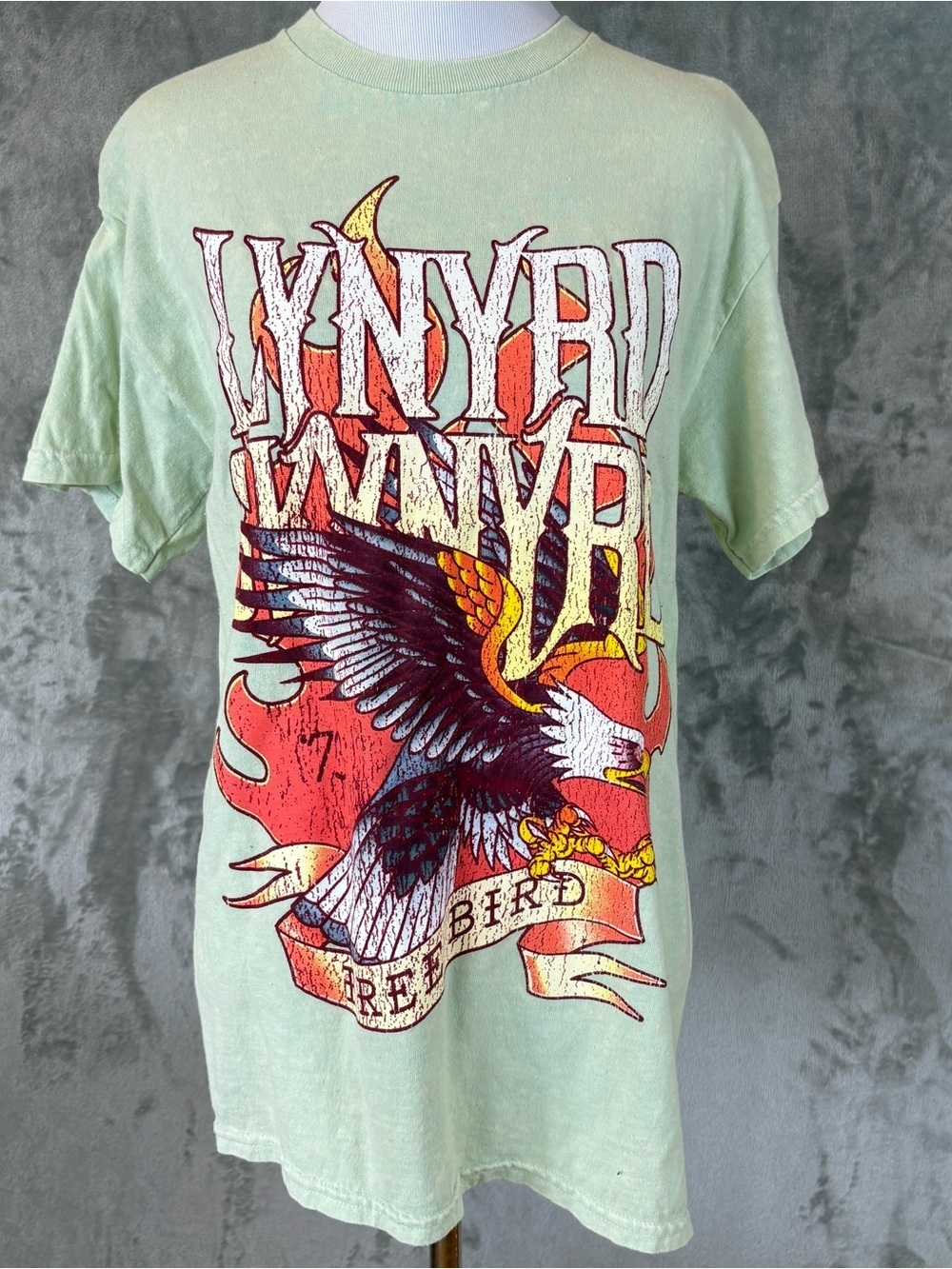 Lynyrd Skynyrd Mint Green Graphic Tee Unisex Sz M
